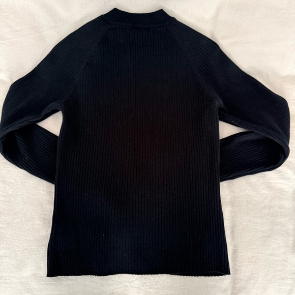 Lauren Ralph Lauren | Ribbed Raglan Sweater | Button Shoulder - Picture 4 of 5